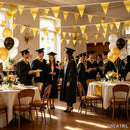 Gold Pennant Banner Flags 4 Strings - 48 Flags | Gold (Metallic) — 2