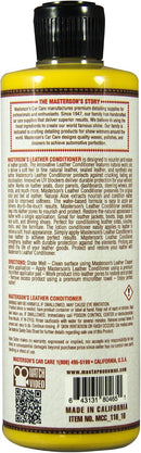 MASTERSON'S CAR CARE MCC_116_16 Leather Conditioner Dry-to-The-Touch - Restores Leather Interiors, Seats, Boots, Bags, Apparel - Protects Against Cracking and Fading (16 oz) — 2
