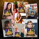 Pop Up Birthday Cards for Men, LED Light & Music Blow The Candle | Black — 6