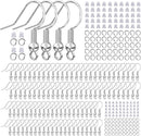 925 Sterling Silver Earring Hooks, 300 Pcs Earring Kits for Jewelry Making — 1