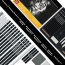 Aenir Charcoal Pencils for Drawing, 22-Piece Sketch Pencils for Drawing Set | Pack of 22 | Graphite Pencil | Black & White — 2