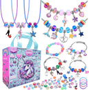 AIPRIDY 208 Pieces Charm Bracelet Making Kit,Unicorn Mermaid Crafts Gifts Set Can Inspires Imagination and… — 1