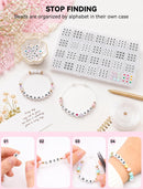 ARTDOT 1400 PCS Letter Beads for Jewelry Making Kit, 28 Styles Alphabet Beads for Friendship Bracelets Assorted… — 2