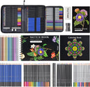 PRINA 81 Drawing Set Sketching Kit, Pro Sketch Pencils Art Supplies with Rainbow, Colored, Graphite, Watercolor, Metallic, Charcoal Pencil, Sketchbook, Coloring Book, Gift Case for Artists Adults Kids — 2