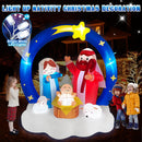 Danxilu 6FT Inflatable Nativity Scene Outdoor Christmas Decorations w/LEDs — 3
