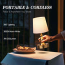PARTPHONER Mini Cordless LED Table Lamp, 5200mAh Rechargeable Battery Operated Lamp, 3-Level Brightness, Touch… — 4