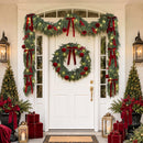 9FT Christmas Garland with Lights Ornaments Realistic Preit Cedar Garland — 2