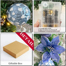 Wanna-CUL 24 Inch Pre-Lit Frozen Winter Christmas Wreath for Front Door — 3