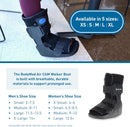 BodyMed Air CAM Walking Fracture Boot, Medium, 12.3" Tall - Adjustable and Shock-Absorbing Support for Foot and Ankle Recovery - Fits Left & Right Foot — 3