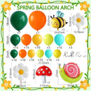Spring Balloons Arch Garland Kit | Green Orange Yellow Spring — 2
