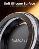 Miracase for MagSafe Car Mount[3800gf Strong Magnet & 90+LBS Suction Base]Magnetic Phone Holders for Your Car, 360° Adjustable Dashboard &Windshield Mount with Adhesive Suction Cup for All Smartphones | Striped Black | 1 Pack photo 4