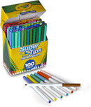 Crayola Super Tips Marker Set (100ct), Fine Point Washable Markers, Teacher Must Haves, Back to School Supplies for Kids & Adults, Art Supplies, Ages 3+ | 1 Count (Pack of 1) — 3