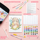 Ohuhu Adult Coloring Book Markers Paper-friendly Water-Based 120 Color-Pupe | 120 Colors — 7