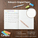 KOKUYO Composition Notebooks, 3 Pack Campus 9-3/4" x 7-1/2" Comp Book with Graph Paper 5x5, 80 Sheets, Pink Blue Lavender Journal Notebook for School Work Study Note Taking (WSG-NO-308CG3×3) | 5x5 Graph — 3