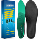 WalkHero Plantar Fasciitis Relief Insoles, High Arch Support Shoe Inserts - Green — 1