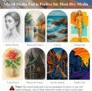 Mofuny Mixed Media Sketchbook 11x14, 50 Sheets - 110lb/180gsm Thick Paper for Painting | Mixed Media Pad & Water Color Sketch Books for Adults, Teens & Painting Supplies for Artists. | Burgundy | 11" x 14" (Pack of 1) — 6