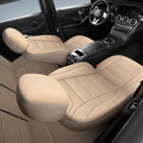 HChengkikz Front Car Seat Cover, Waterproof Faux Leather (Beige) — 8