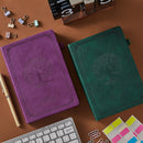 A5 Journaling Notebook, Hardcover Lined journal for Women Men writing, Note Taking, Personal Diary, 320 Pages 100GSM Thick Paper, Leather Cover Note book for School Office Supplies, 5.7'' X 8.4'' | 11.Purple — 7