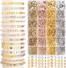 Gold Spacer Beads 2160 Pieces Bracelet Beads for DIY Jewelry Making(Gold, Sliver, Rose Gold, KC Gold) — 1