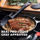 DI ORO Silicone Spatula Set - 600F Heat Resistant, 3-Pc Black — 3