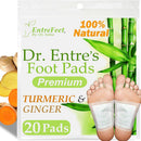 Dr. Entre's Foot Pads: Organic Foot Care Support, Easy Application, 20 Pc 1