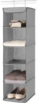 Whitmor 5 Section Closet Organizer - Hanging Shelves with Sturdy Metal Frame — 1