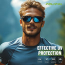 Polarized Sports Wrap Around Sunglasses Men Fishing Running Golf — 3
