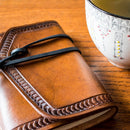 Silver Creek Realeather Leather Journal Kit, 4.5"x6", Natural (C4182-00) — 5