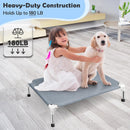 Elevated Dog Bed, Raised Outdoor Dog Bed for Medium Dogs, Portable Pet Cots — 2