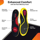 Carbon Fiber Insole with Arch Support – Plantar Fasciitis, Flat Feet, Heel Pain, Overpronation Relief, Running & Sports - Memory Foam & Breathable Fabric - Deep Heel Cup — 2
