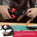Revolving Punch Plier Kit, XOOL Leather Hole Punch Set for Belts, Watch Bands, Straps, Dog Collars, Saddles, Shoes, Fabric, DIY Home or Craft Projects, Heavy Duty Rotary Puncher, Multi Hole Sizes Make | Hole Puncher — 7
