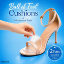 benoo Ball of Foot Cushion Pads for High Heels, Gel Shoe Insert for Women - Clear — 2