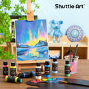 Shuttle Art Color Change Acrylic Paint, 20 Chameleon Colors Acrylic Paint, 60ml/2oz Bottles, Iridescent Colors for Artists, Beginners, Kids Painting & Crafting on Canvas, Rocks, Wood, Fabric, Ceramic | 2 Fl Oz (Pack of 20) — 2