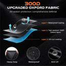 TATATOO Heavy Duty Motorcycle Cover Waterproof Outdoor Storage Fits Up to 96.5"