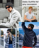 FURTALK Beanie for Men Women Cuffed Thick Knitted Winter Hat Skull Cap - Beige — 6
