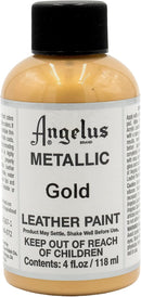 Angelus Metallic Leather Paint, 4 oz., Gold — 1