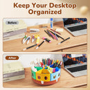GAMENOTE Rotating Art Supply Organizer, Lazy Susan Caddy, Large — 4