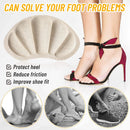 Adullpony Non-Slip Tongue Pads - Shoe Fillers for Too Big Shoes Women & Men - 4 Pairs Heel Grips Inserts for Boots, High Heels, Sneakers — 6