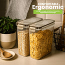 Utopia Kitchen Cereal Containers Storage Set with Lids, 4 Pack, 4L, Clear