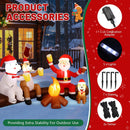 Alupssuc 8FT Christmas Inflatable Outdoor Decoration with Built-in LEDs Lights, Blow-Up Santa Claus, Bear and Deer Keeping Warm for Outside/Indoor Xmas for Yard, Garden, Lawn, Party, Holiday Decor — 3