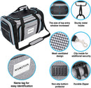 Airline Approved Pet Carrier, Large Soft Sided Pet Travel TSA Carrier 4 Sides…