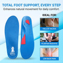 Vasyli Custom Full Length Insoles, Arch Support Shoe Inserts, L, Blue — 8