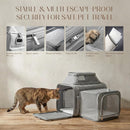 SHARLOVY Top-Side Expandable Pet Carrier, Treat Window,18x11x11 Airline Approved