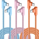 APFEN USB C Cable 10FT, 60W Fast Charging 90 Degree USB C 3-Pack 1