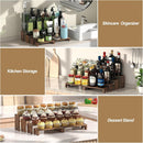 2 Set Wooden Tiered Risers Display Stands for Vendor Events,Stackable Wood Cupcake Display Stand,Farmhouse Decor Wood Dessert Table Display Set,Vendor Booth Display Items,Food Display Risers for Party | 2 PACK | Dark Brown — 7