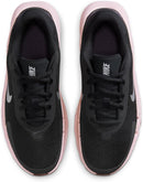 Nike Women's Flex Train Training/Workout Shoes - Black/Metallic Platinum/Silt Red/Cave Purple — 4