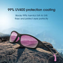 Duduma Polarized Sports Sunglasses for Men Women Running Cycling Fishing Golf Driving Shades Sun Glasses Tr90 | One Size | Black Matte Frame With Pink Lens — 2