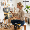 Nicpro Metallic Gold Acrylic Paint, 8.45oz/250ml Large Gold Leaf Paint | 8.45 Fl Oz (Pack of 1) — 7
