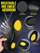 Carbon Fiber Insole for Men and Women- Sport Shock Absorbing Shoe Insert - Carbon Black — 6
