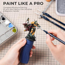 Nicpro Miniature Painting Kit with Wet Palette & Painting Handle | Blue — 2